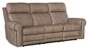 Hooker Furniture - Duncan Power Sofa w/Power Headrest & Lumbar - SS635-PHZL3-082