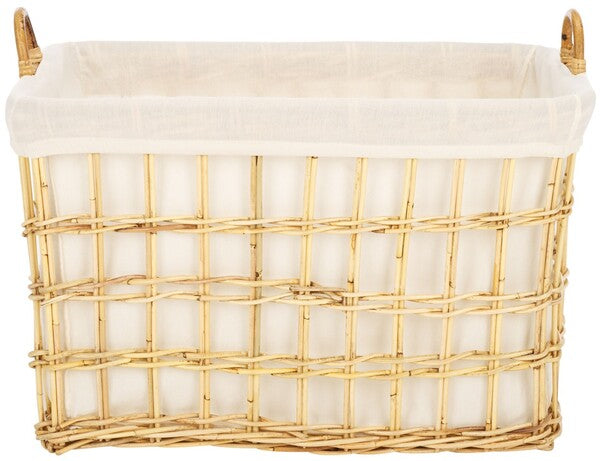 Safavieh Kari Basket W/ Liner, STG6503 - Natural / White