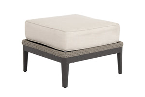 Sunset West - Marbella Ottoman in Echo Ash w/ Self Welt - Graphite - SW4501-OTT-ASH-STKIT