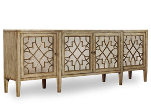 Hooker Furniture - Sanctuary Four-Door Mirrored Console - Surf-Visage - 3013-85001