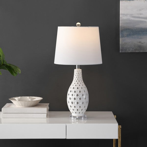 Safavieh Harlem Ceramic Table Lamp, TBL4250 -  White
