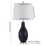 Safavieh Harlem Ceramic Table Lamp, TBL4250 -  Navy