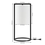 Safavieh Tamiko, 17.75 Inch, Iron Table Lamp, TBL4476 - Black