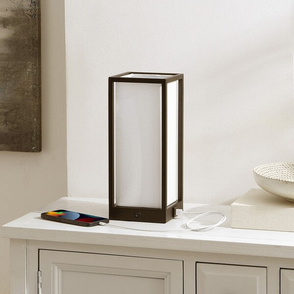 Safavieh Adel, 12.25 Inch, Iron Table Lamp W/ Usb Port, TBL4504-U - Black