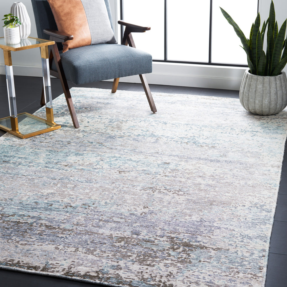Safavieh Tiffany Rug Collection TFN211A - Silver / Blue