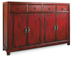 Hooker Furniture - 58'' Red Asian Cabinet - 500-50-711