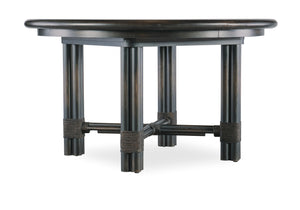 Hooker Furniture - Retreat Pole Rattan Round Dining Table w/1-20in leaf - 6950-75201-99