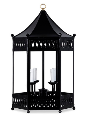 The Enchanted Home Black Pagoda Lantern Chandelier