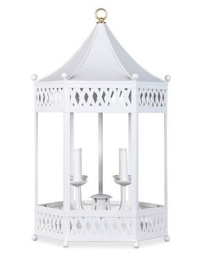 The Enchanted Home White Pagoda Lantern Chandelier