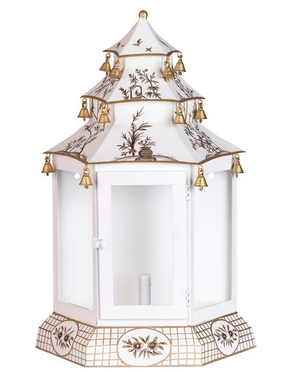 The Enchanted Home Ivory & Gold Pagoda Sconce