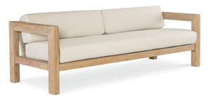 Sunset West - Sedona Sofa in Canvas Canvas, No Welt - Light Wood Finish - SW5502-23-CCAN-STKIT