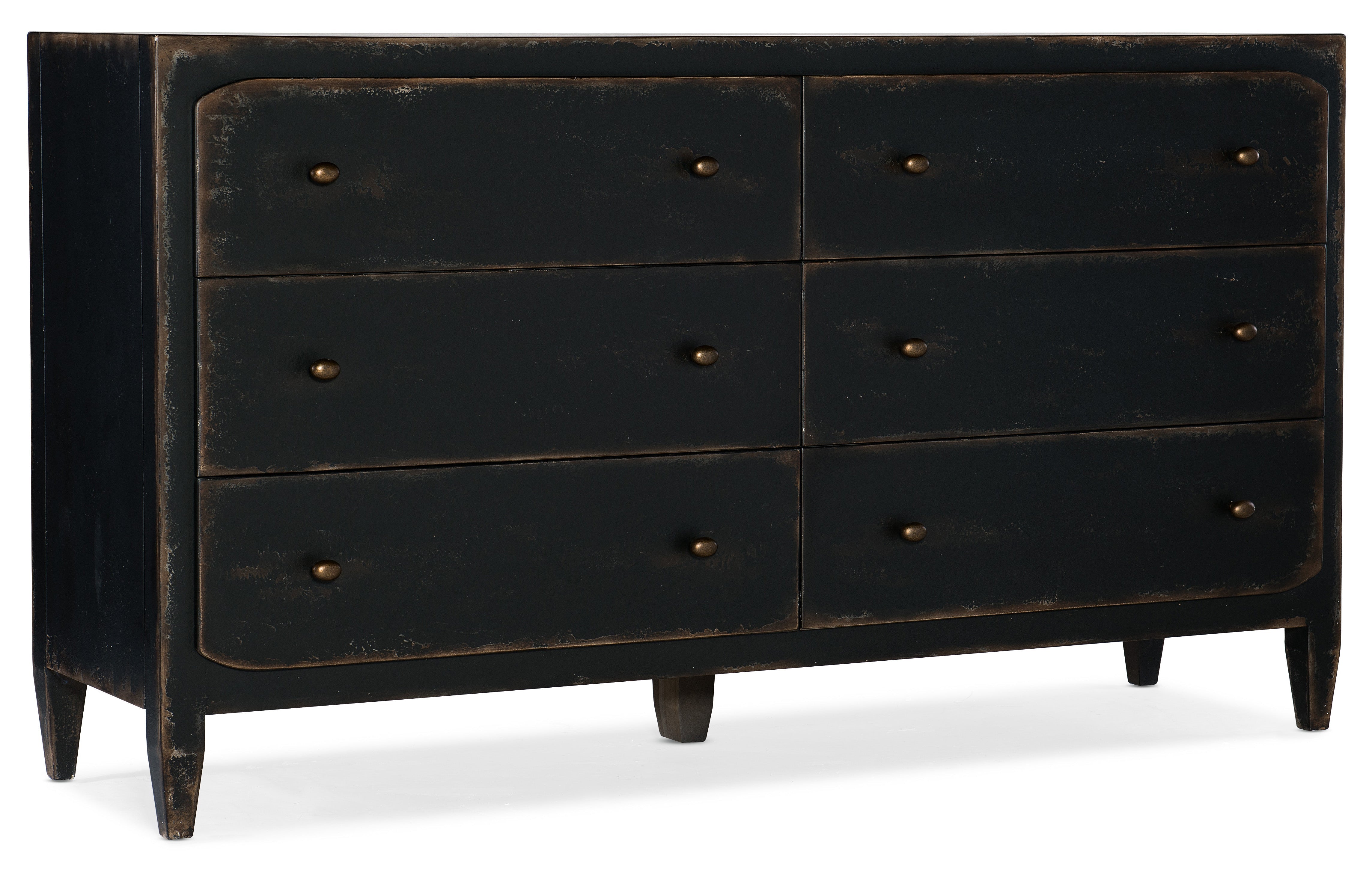 Ciao Bella Six-Drawer Dresser- Black | Hooker Furniture - 5805-90002-99