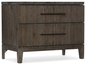 Hooker Furniture - Miramar Aventura San Marcos Stone Top Nightstand - 6202-90015-DKW