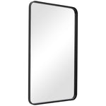 Home Decor Contemporary Metal Frame Mirror - Black