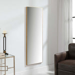 Decor Market Contemporary Thin Frame Mirror - Gold