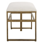 Antique Home Decor Accent Stool Brushed Brass