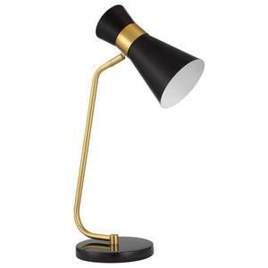 Gold Decor Market Desk Lamp Black Marble