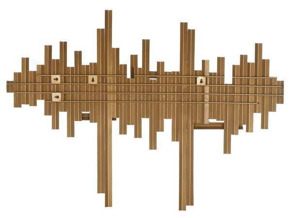 Safavieh Ryona, 33.5 Inch, Iron Wall Decor, WDC1028 - Antique Brass