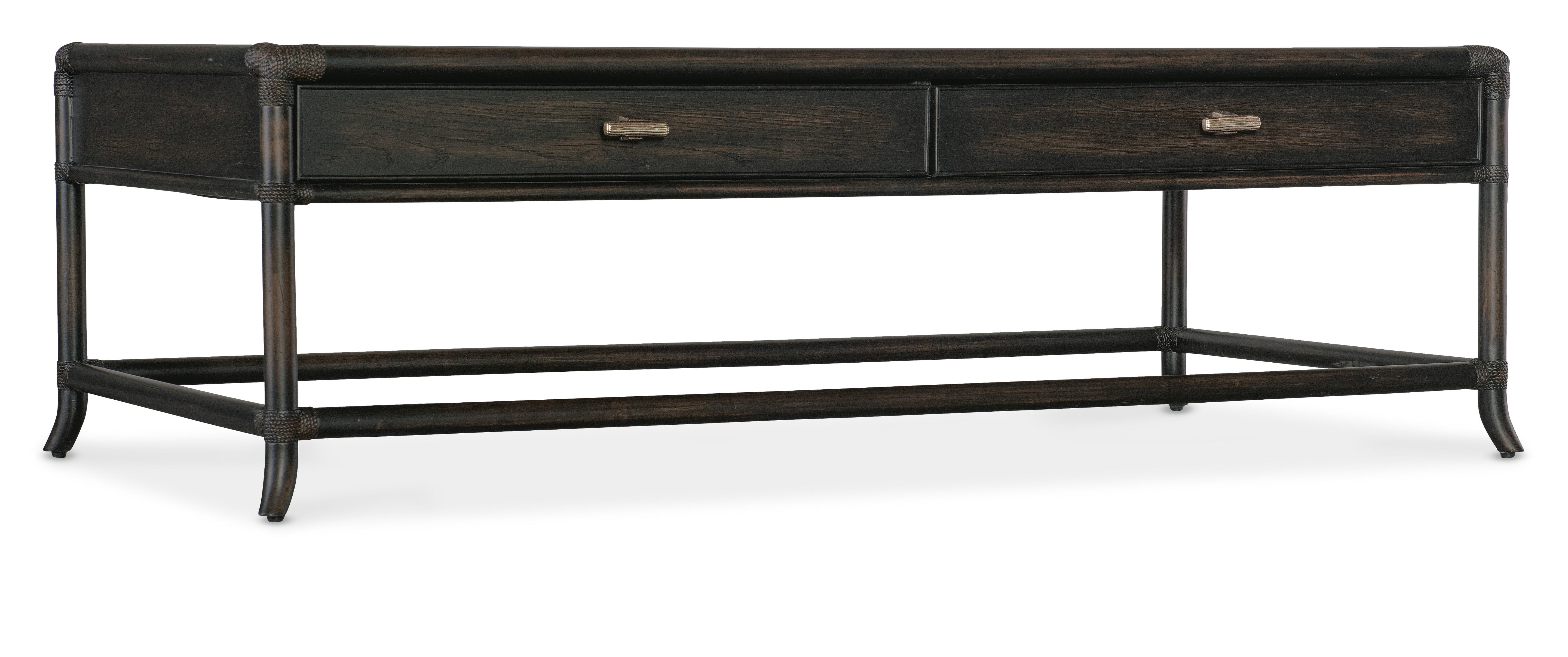 Retreat Pole Rattan Cocktail Table | Hooker - 6950-80210-99
