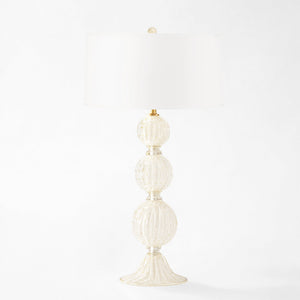 Decorative Crafts Perla Murano Glass Lamp - DCO2-WH31