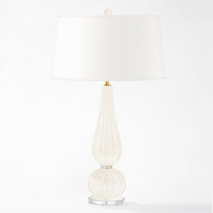 Decorative Crafts VERONA Murano Glass Lamp - DCO3-WH33