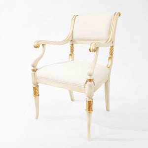 Decorative Crafts LUCIA White Chair - GMT1