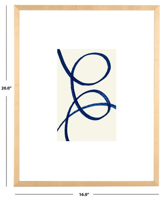 Safavieh Play Hard, 16 X 20 Inch, Framed Wall Art, WLA2059 - Ivory / Navy