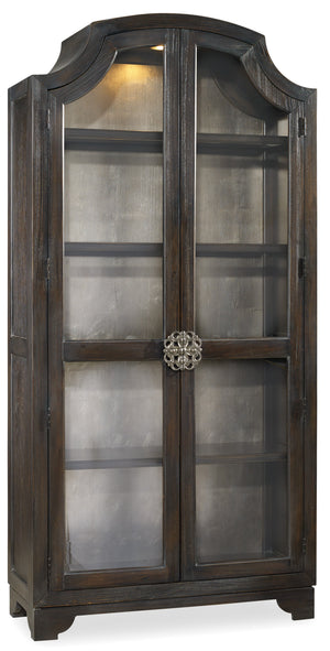 Hooker Furniture - Sanctuary Glass Bunching Curio-Ebony Antiqued Oak - 3031-50001