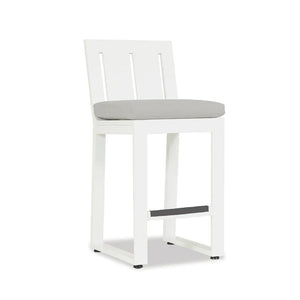 Sunset West - Newport Counter Stool in Cast Silver, No Welt - Frost - SW4801-7C-SLVR-STKIT
