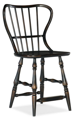 Hooker Furniture - Ciao Bella Spindle Back Counter Stool - Black - 5805-75351-99