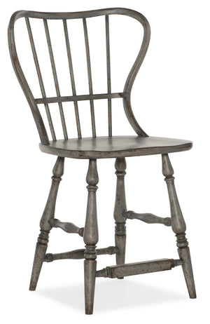 Hooker Furniture - Ciao Bella Spindle Back Counter Stool-Speckled - Gray - 5805-75351-96