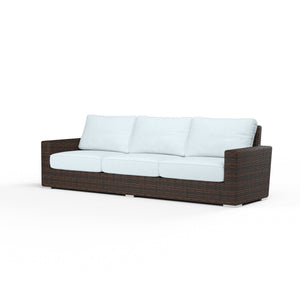 Sunset West - Montecito Sofa w/ Sunbrella Fabric - Cognac Finish - SW2501-23