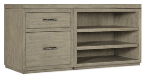 Hooker Furniture - Linville Falls 60" Credenza with File and Open Desk Cabinet - 6150-10951-85