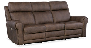 Hooker Furniture - Duncan Power Sofa w/Power Headrest & Lumbar - SS635-PHZL3-088