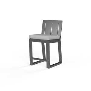 Sunset West - Redondo Counter Stool in Cast Silver, No Welt - Slate - SW3801-7C-SLVR-STKIT