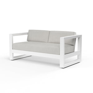 Sunset West - Newport Loveseat in Cast Silver, No Welt - Frost - SW4801-22-SLVR-STKIT