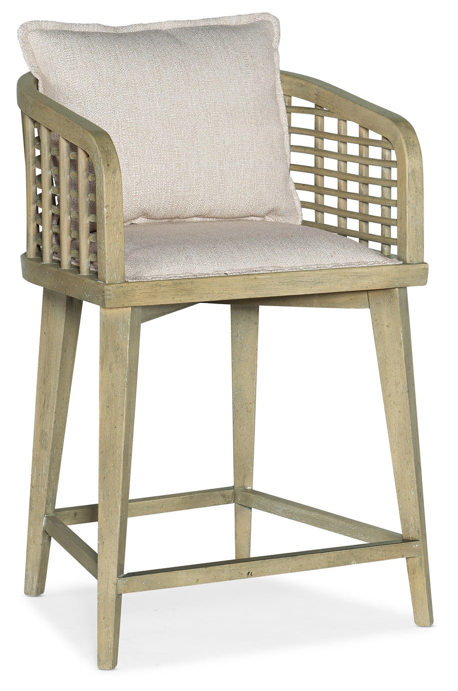 Surfrider Barrel Back Swivel Counter Stool | Hooker Furniture - 6015-75350-80