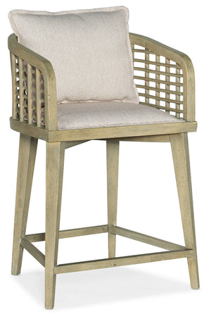 Hooker Furniture - Surfrider Barrel Back Swivel Counter Stool - 6015-75350-80