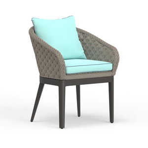 Sunset West - Marbella Dining Chair w/ Sunbrella Fabric - Graphite Finish - SW4501-1