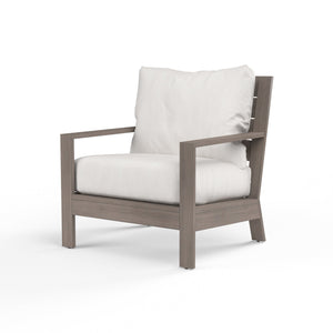 Sunset West - Laguna Club Chair in Canvas Flax, No Welt - Driftwood - SW3501-21-FLAX-STKIT