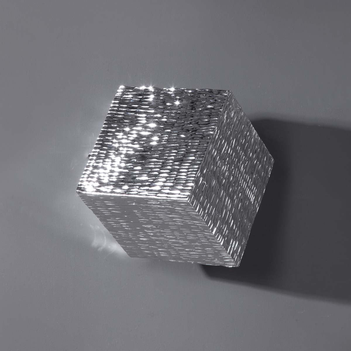 Uttermost Jessamine Silver Wall Cube
