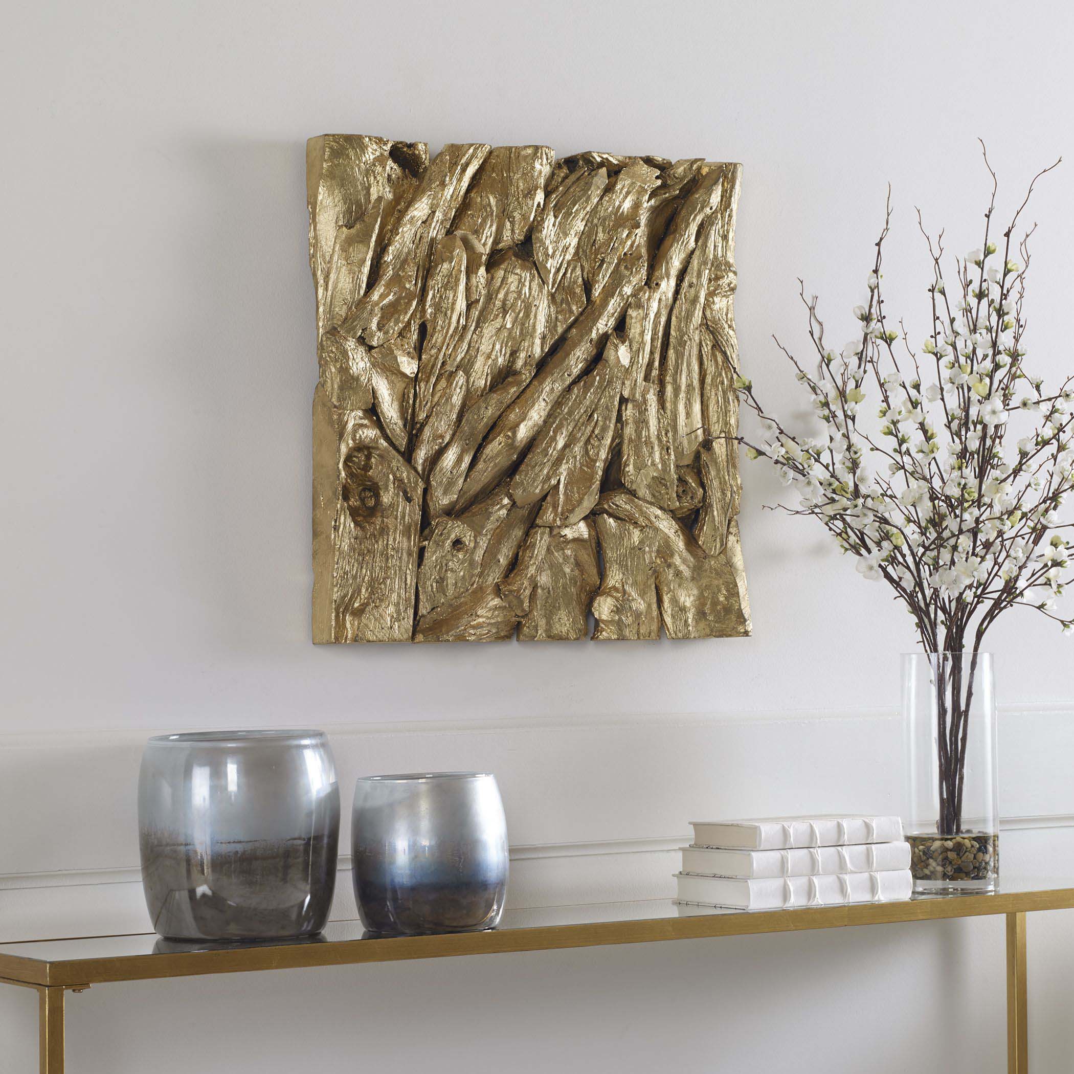 Uttermost Rio Gold Wood Wall D��cor