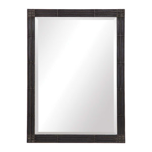 Uttermost Gower Aged Black Vanity Mirror