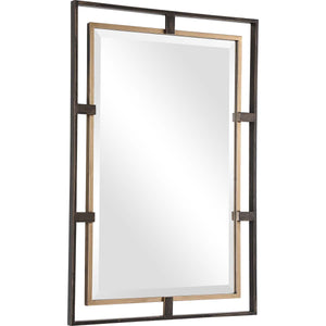 Uttermost Carrizo Gold & Bronze Rectangle Mirror