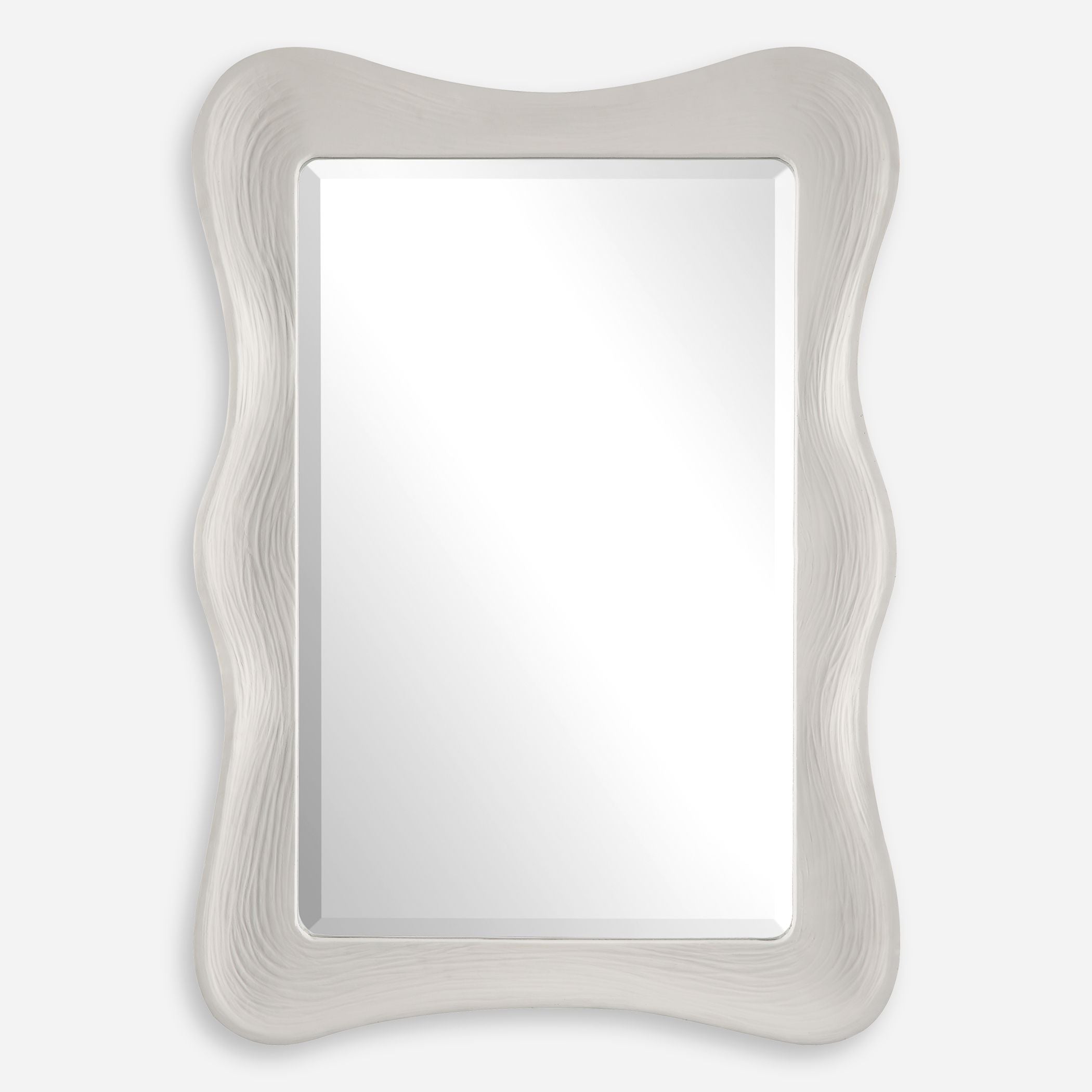 Uttermost Whitehaven Wavy Rectangle Mirror