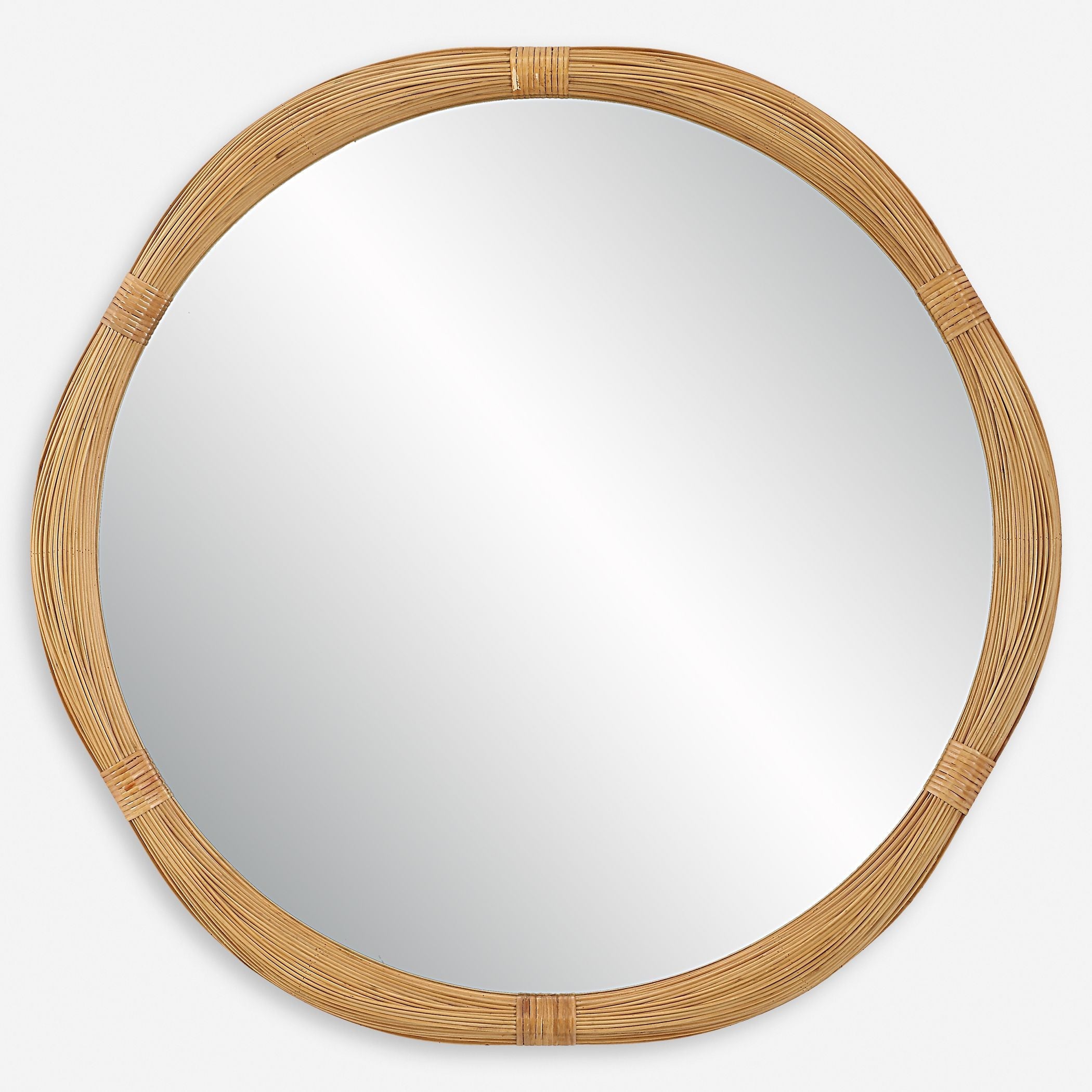 Uttermost Salina Round Bamboo Mirror