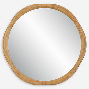 Uttermost Salina Round Bamboo Mirror