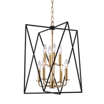 Hudson Valley Lighting Laszlo 8 Light Pendant - Aged Brass