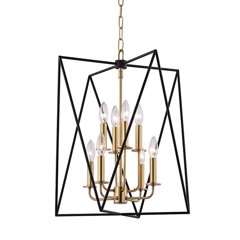 Hudson Valley Lighting Laszlo 8 Light Pendant - Aged Brass