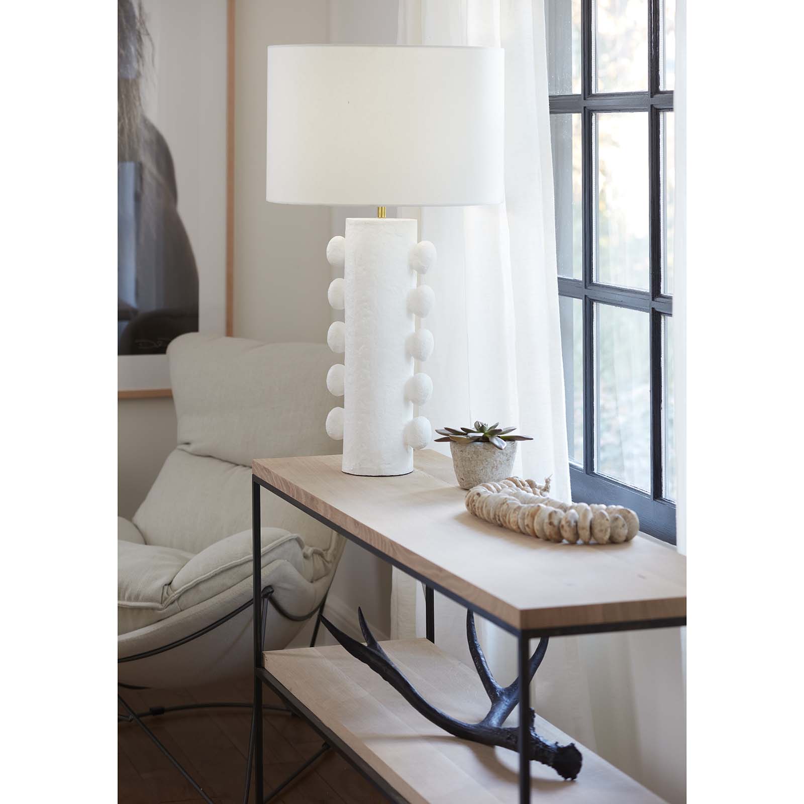 Regina Andrew Sanya Metal Table Lamp (White)